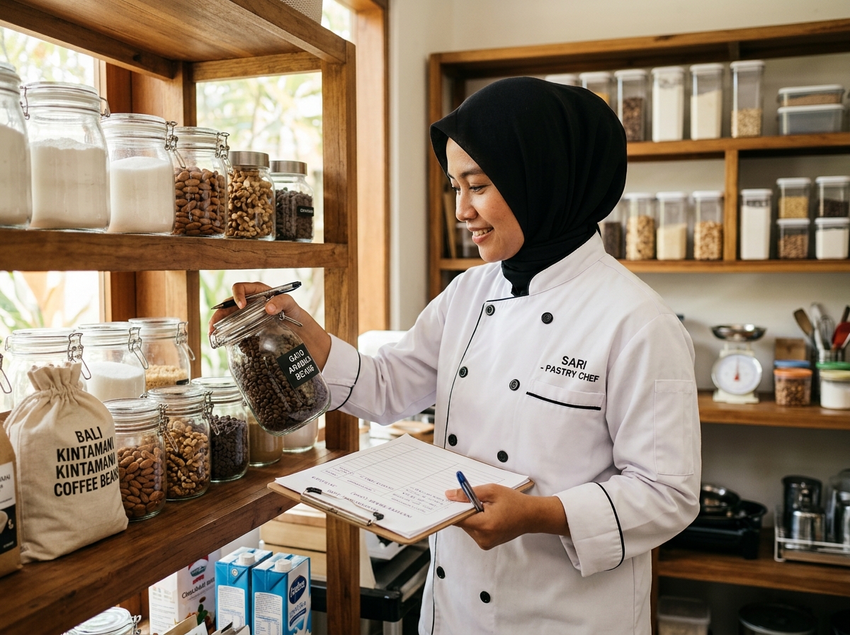 Pengecekan Stok Bahan Baku Resep BOM